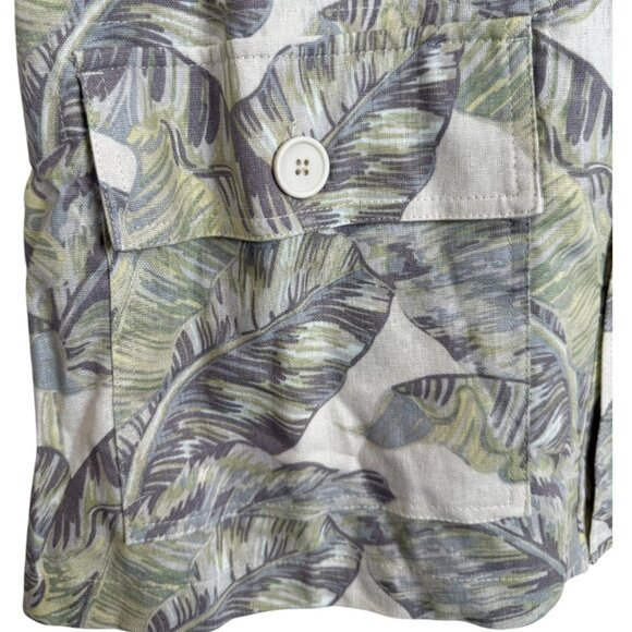 NWT Walt Disney World Spirit Jersey Green Leaves Button Down Shacket - XL - Picture 4 of 5